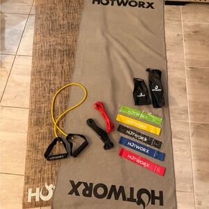 HOTWORX Exercise Mat and Resistance Bands Set
